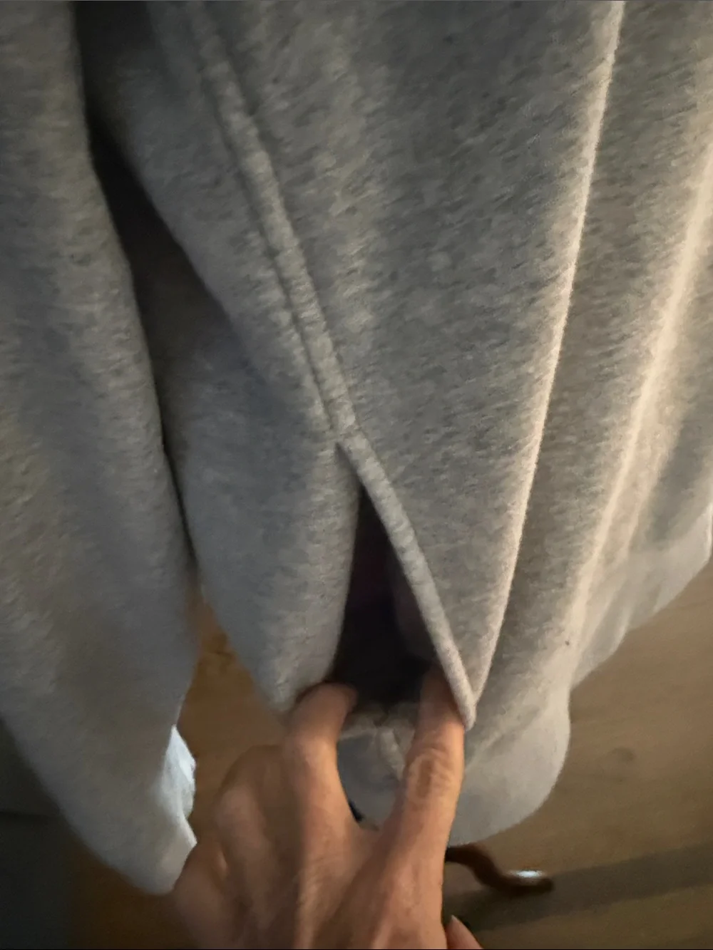 Banana Republic Fleece lined Gray Crewneck Sweatshirt with pockets